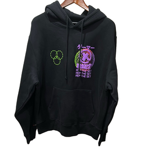 XSET Gaming men’s New no tags 🏷️ Black Hoodie with Neon Graphic..